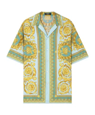 VERSACE VERSACE BAROCCO-PRINTED SHORT-SLEEVED SHIRT