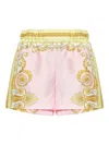 Versace Barocco-print Shorts In Multi