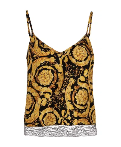VERSACE VERSACE BAROQUE PATTERN TANK TOP