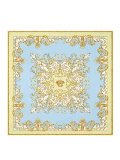 VERSACE BAROCCO PRINT SILK FOULARD