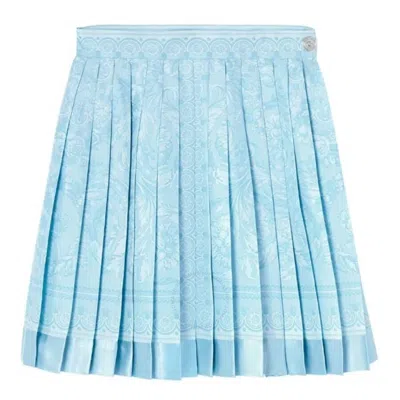 VERSACE VERSACE BAROCCO PRINT SILK MINI SKIRT