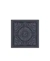 Versace Barocco Large Silk Foulard In Black