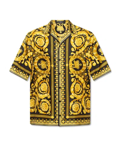 VERSACE VERSACE SHORT-SLEEVED BAROCCO PRINTED SHIRT