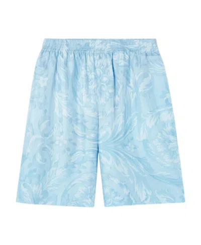 VERSACE VERSACE BAROCCO-PRINTED ELASTICATED WAISTBAND SHORTS