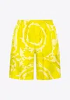 VERSACE BAROCCO PRINT SILK SHORTS