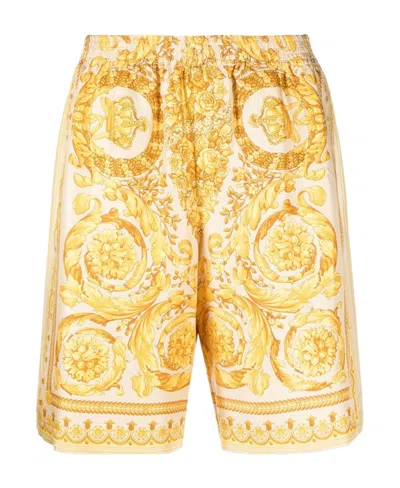 VERSACE VERSACE BAROCCO PRINTED BERMUDA SHORTS