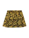 Versace Barocco-print Skirt In Yellow