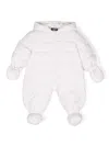 Versace Barocco-print Snowsuit In Pink