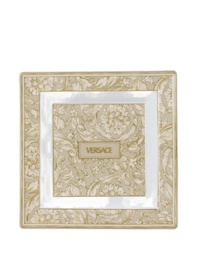 Versace Barocco-print Square Tray (22cm)