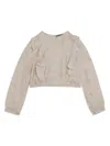 Versace Barocco-print Sweatshirt In Neutrals