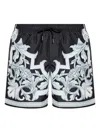 Versace Barocco-print Swim Shorts