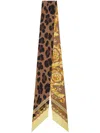 VERSACE BAROCCO-PRINT TIE SCARF