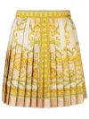 VERSACE VERSACE BAROCCO PRINTED PLEATED SKIRT