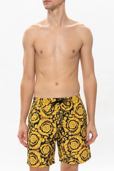 VERSACE VERSACE BAROCCO-PRINTED SWIM SHORTS