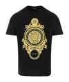 Versace Barocco Printed T-shirt In Black