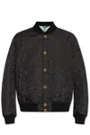 VERSACE VERSACE BAROCCO-QUILTED BUTTON-UP BOMBER JACKET