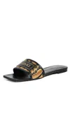 Versace Theia Barocco Square Open Toe Slides
