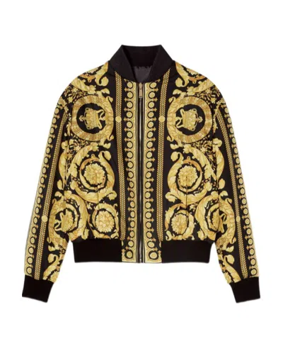 Reversible Silk Bomber Jacket (His/Virilis)(Sugar Stick Twirl (Elder Gift) Purple Logo@Alchemic) RJSTHs2025 RJS