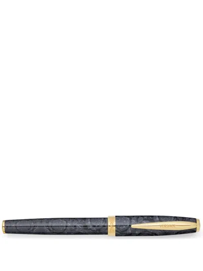 Versace Barocco Roller Pen (13cm) In Black