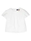 Versace Barocco Sangallo Hemd Mit Blumen In Weiss