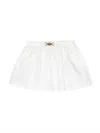Versace Barocco Sangallo Pleated Skirt In White