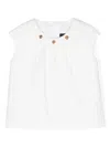 Versace Barocco Sangallo Sleeveless Blouse In White