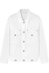 Versace Medusa Head-buttons Denim Jacket In Multicolor
