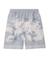 Versace Barocco Sea-print Cotton Shorts In Gray
