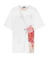 Versace Safety Pin Barocco Sea Printed T-shirt In White