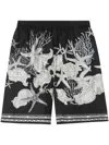 Versace Man Bermuda Shorts Man Black Bermuda Shorts In Black
