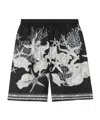 Versace Man Bermuda Shorts Man Black Bermuda Shorts In Gray