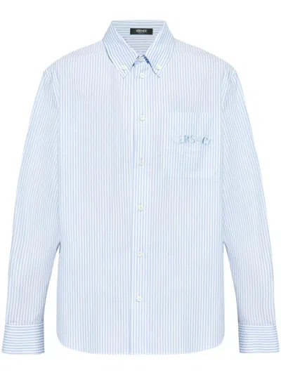VERSACE BAROCCO SEA STRIPED SHIRT