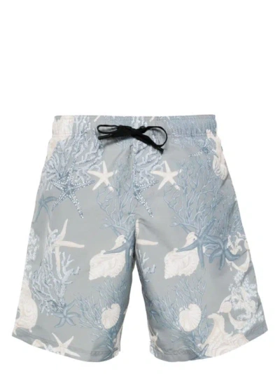 Versace Barocco Sea Swim Multicolored Bathing Shorts