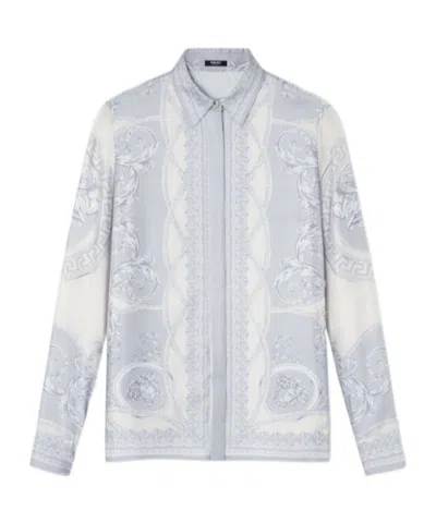 VERSACE VERSACE BAROCCO-PRINTED LONG-SLEEVED SHIRT