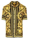 Versace Informal Shirt Silk Twill Fabric Barocco Print