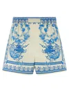 Versace Barocco Shorts In Multi
