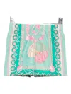 Versace Barocco Shorts In Green