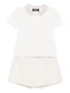Versace Barocco Shorts Set In White