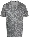 Versace Barocco Silhouette T-shirt In Grey