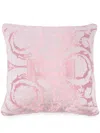 Versace Barocco Silk-linen Cushion (43cm X 43cm) In Rosa