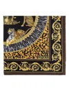 Versace Barocco Silk Scarf In Gold