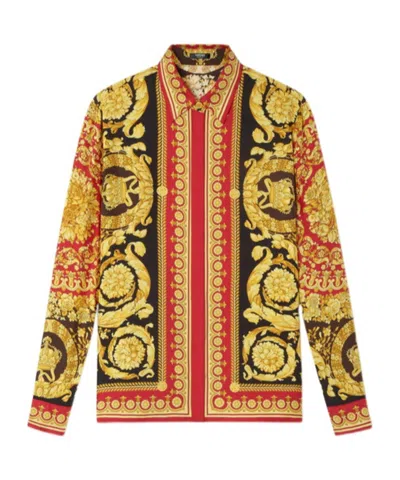 VERSACE VERSACE PATTERN-PRINTED LONG-SLEEVED SHIRT
