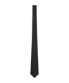 Versace Barocco Silk Tie In Black