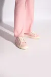Versace Barocco Greca Lace-up Sneakers In Pink