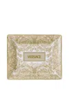 Versace Barocco Square Tray 15cm In Neutral