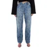 Versace Barocco Straight-leg Denim Jeans In Blue
