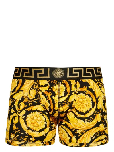 VERSACE BAROCCO STRETCH-COTTON BOXERS