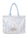 Versace Barocco Athena Strandtasche In Blau