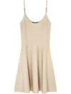 Versace Baroque Texture Mini Robe In Beige