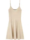 Versace Baroque Texture Mini Robe In Beige